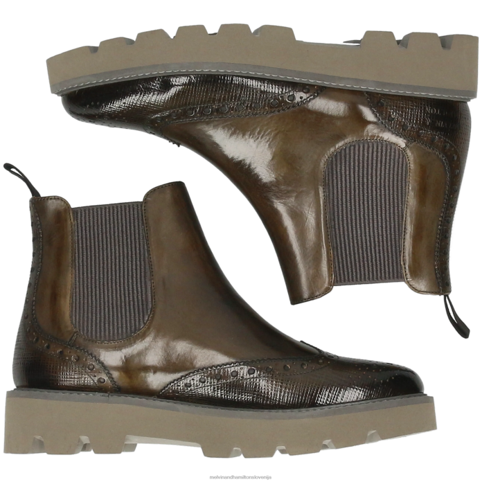 Melvin & Hamilton gležnarji kaki ženske selina 65 FLJ6L973