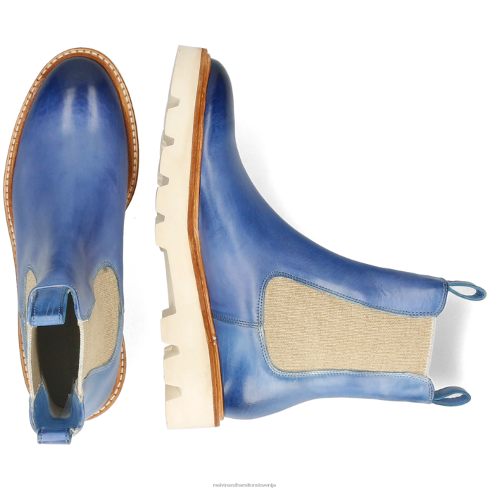 Melvin & Hamilton gležnarji modra ženske sally 186 FLJ6L862