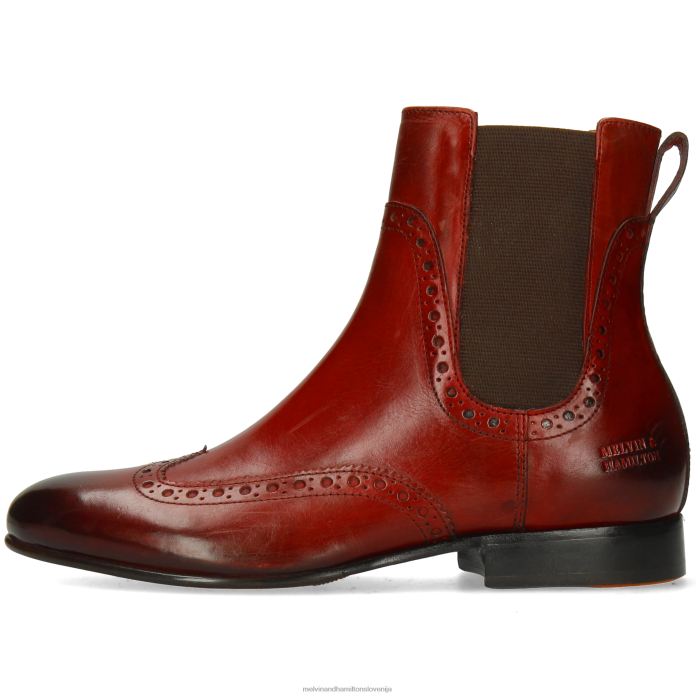 Melvin & Hamilton gležnarji rdeča ženske sally 192 FLJ6L833