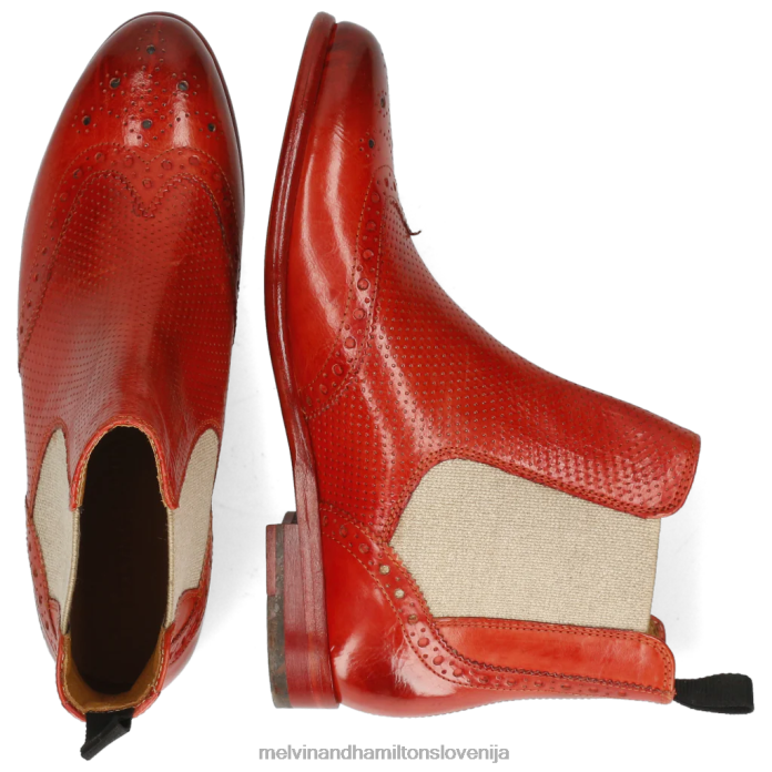 Melvin & Hamilton gležnarji rdeča ženske selina 6 FLJ6L1072
