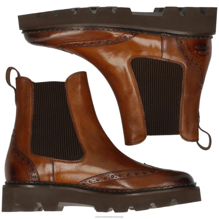 Melvin & Hamilton gležnarji rjav ženske žad 8 FLJ6L912