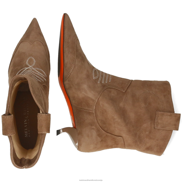 Melvin & Hamilton gležnarji rjav ženske aurora 1 FLJ6L840