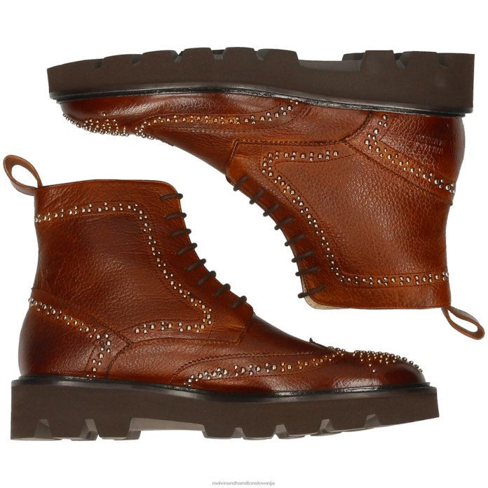 Melvin & Hamilton gležnarji rjav ženske sally 120 FLJ6L879