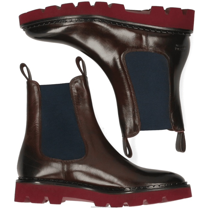 Melvin & Hamilton gležnarji rjav ženske sally 186 FLJ6L860