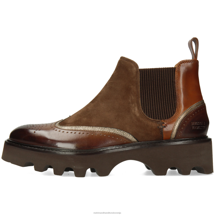 Melvin & Hamilton gležnarji rjav ženske sally 19 FLJ6L822
