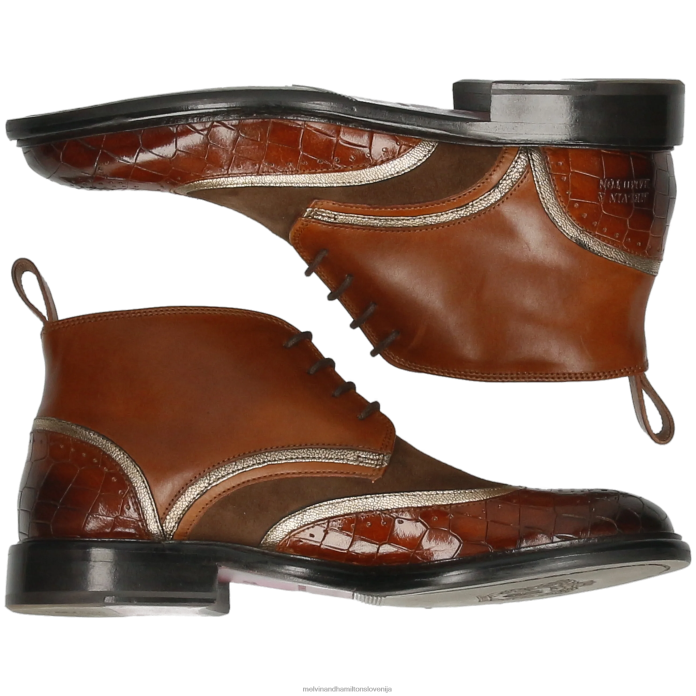 Melvin & Hamilton gležnarji rjav ženske sally 30 FLJ6L982