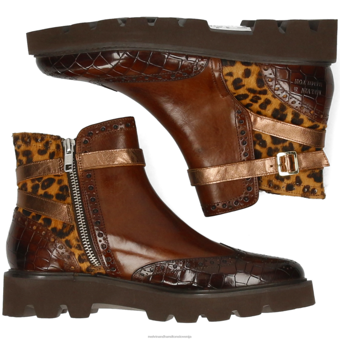 Melvin & Hamilton gležnarji rjav ženske selina 25 FLJ6L894