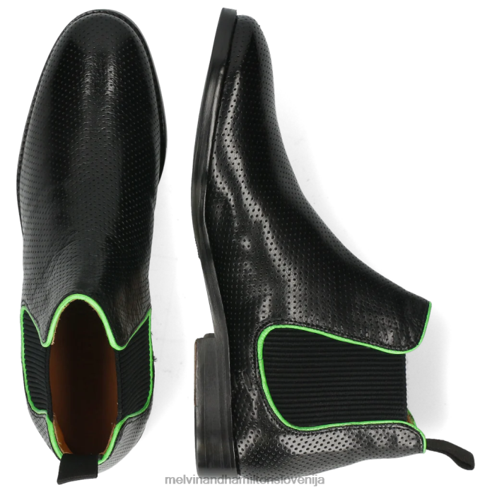 Melvin & Hamilton gležnarji Črna ženske amelie 4 FLJ6L1121