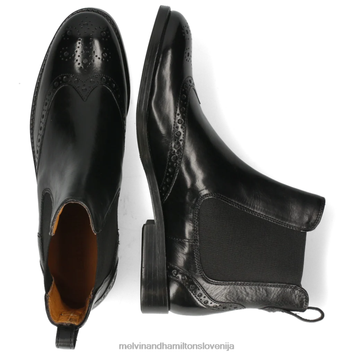 Melvin & Hamilton gležnarji Črna ženske amelie 5 FLJ6L1021