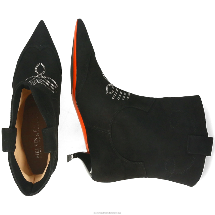 Melvin & Hamilton gležnarji Črna ženske aurora 1 FLJ6L843