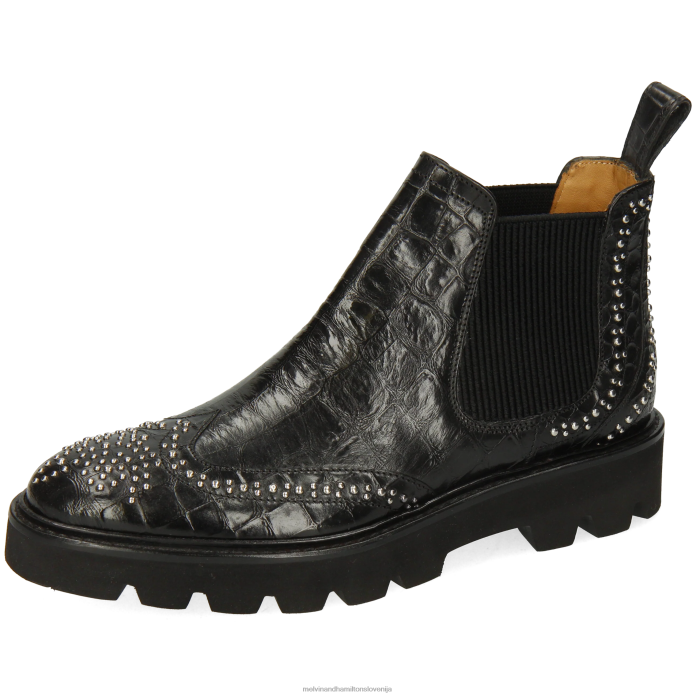 Melvin & Hamilton gležnarji Črna ženske sally 45 FLJ6L856