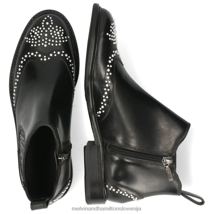 Melvin & Hamilton gležnarji Črna ženske sally 46 FLJ6L1061