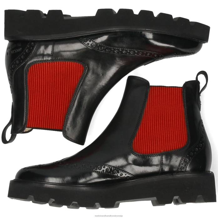 Melvin & Hamilton gležnarji Črna ženske selina 29 FLJ6L906