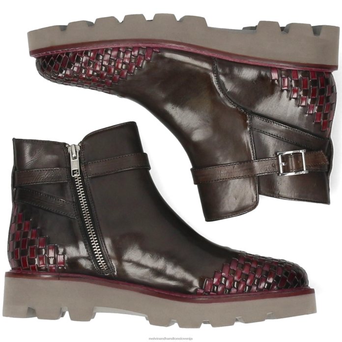 Melvin & Hamilton gležnarji siva ženske molly 14 FLJ6L934