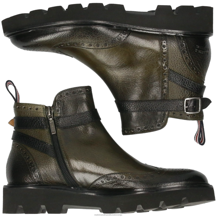 Melvin & Hamilton gležnarji siva ženske sally 60 FLJ6L950