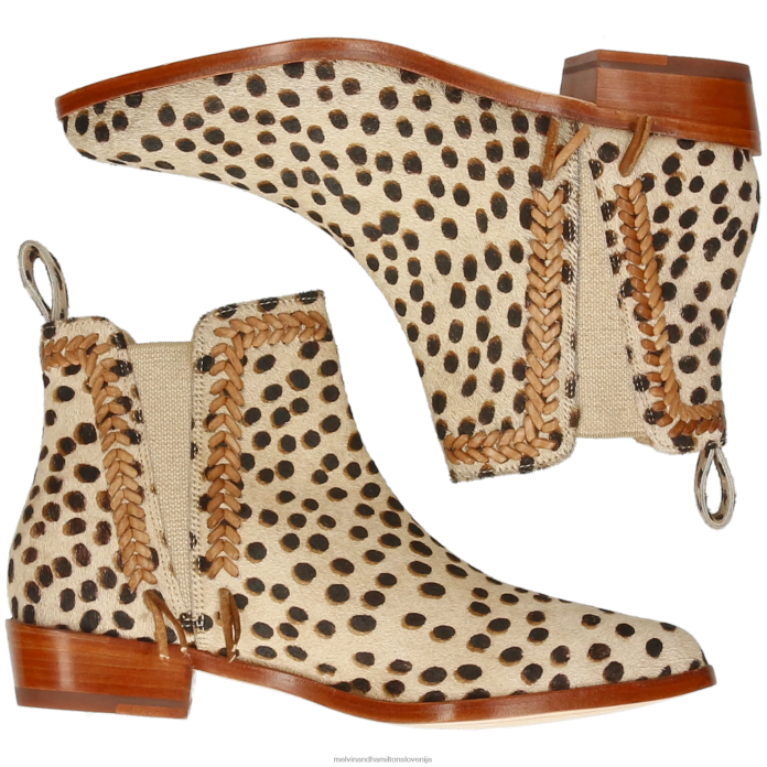 Melvin & Hamilton gležnarji svetlo rjava ženske marlin 10 FLJ6L777