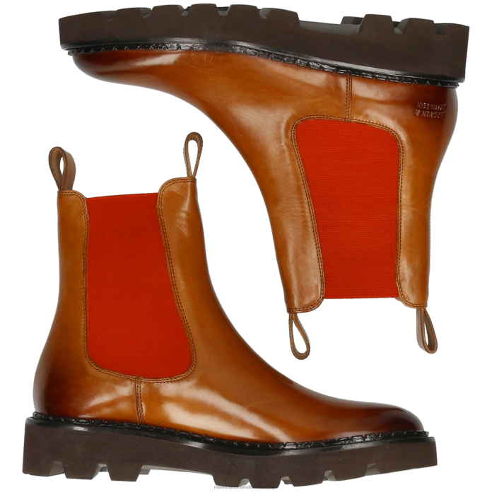 Melvin & Hamilton gležnarji svetlo rjava ženske sally 186 FLJ6L885