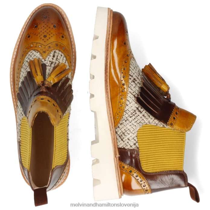 Melvin & Hamilton gležnarji svetlo rjava ženske selina 5 FLJ6L1047