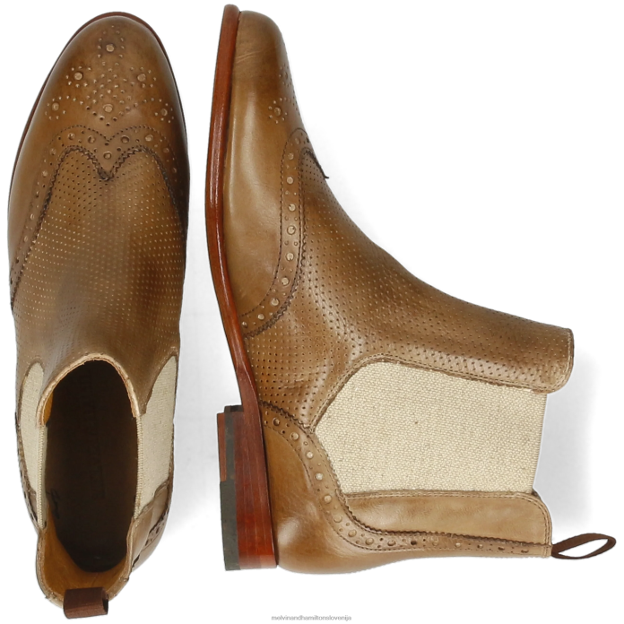 Melvin & Hamilton gležnarji svetlo rjava ženske selina 6 FLJ6L867