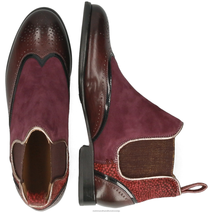 Melvin & Hamilton gležnarji vijolična ženske sally 19 FLJ6L1087