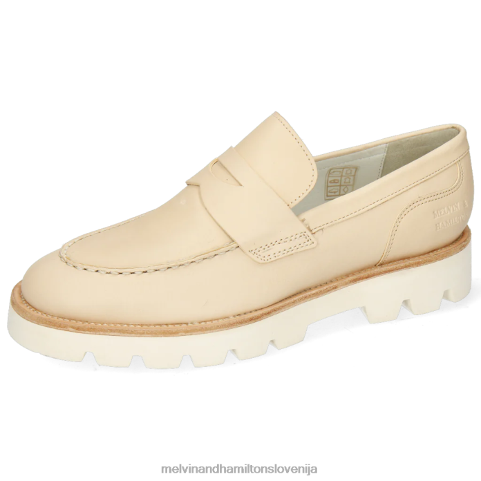 Melvin & Hamilton loaferji bež ženske žad 4 FLJ6L1454