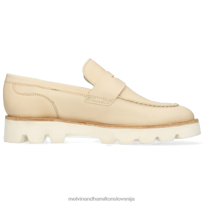 Melvin & Hamilton loaferji bež ženske žad 4 FLJ6L1454