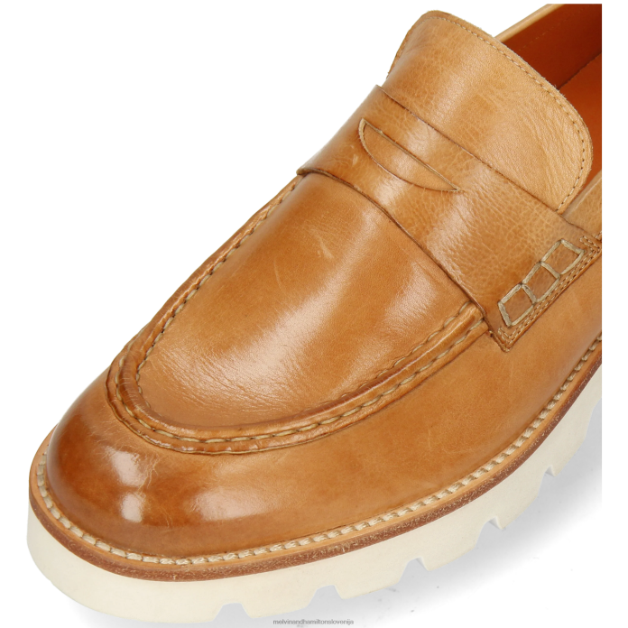 Melvin & Hamilton loaferji bež ženske žad 6 FLJ6L1353