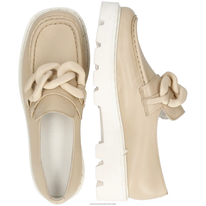 Melvin & Hamilton loaferji bež ženske cassy 7 FLJ6L1364