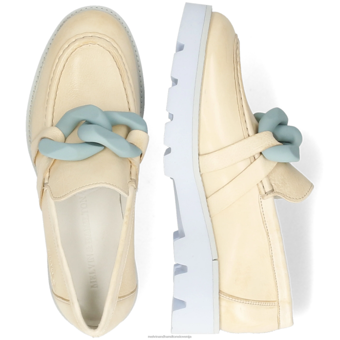 Melvin & Hamilton loaferji bela ženske žad 32 FLJ6L1457