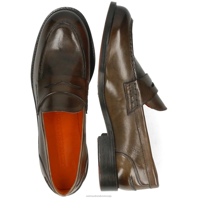 Melvin & Hamilton loaferji kaki ženske vladar 4 FLJ6L1392