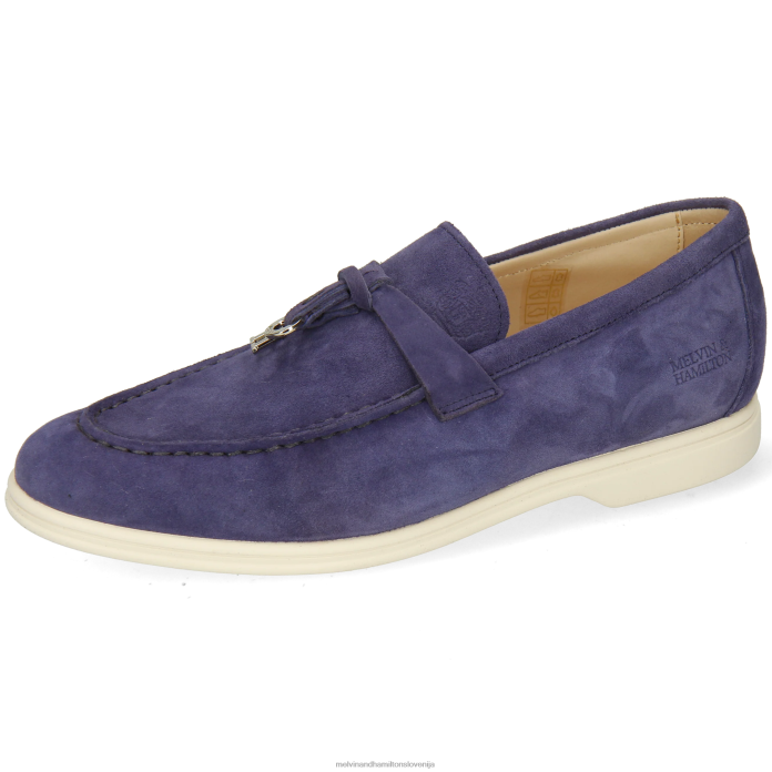 Melvin & Hamilton loaferji modra ženske adley 3 FLJ6L1308