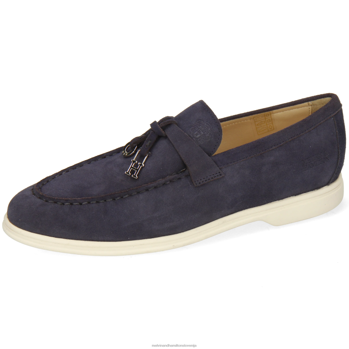 Melvin & Hamilton loaferji modra ženske adley 3 FLJ6L1322