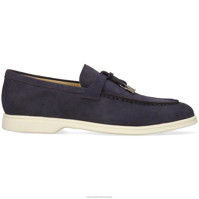 Melvin & Hamilton loaferji modra ženske adley 3 FLJ6L1322