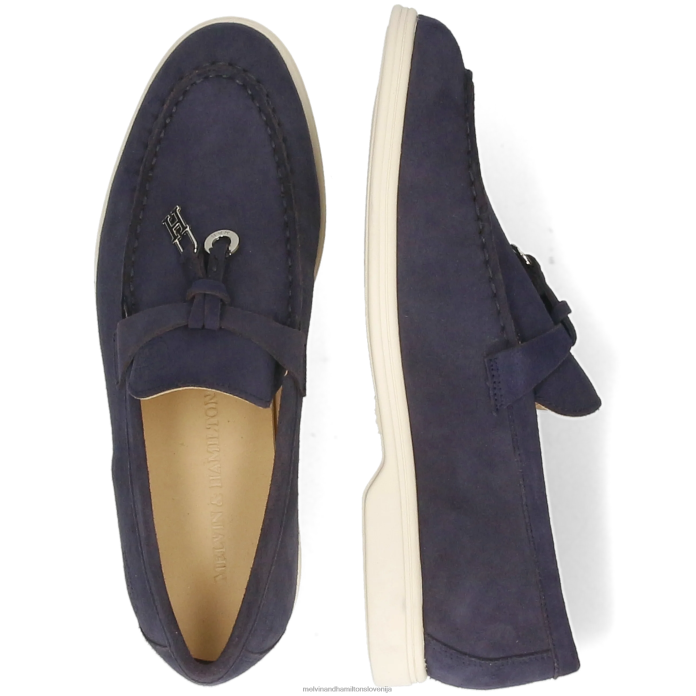 Melvin & Hamilton loaferji modra ženske adley 3 FLJ6L1322