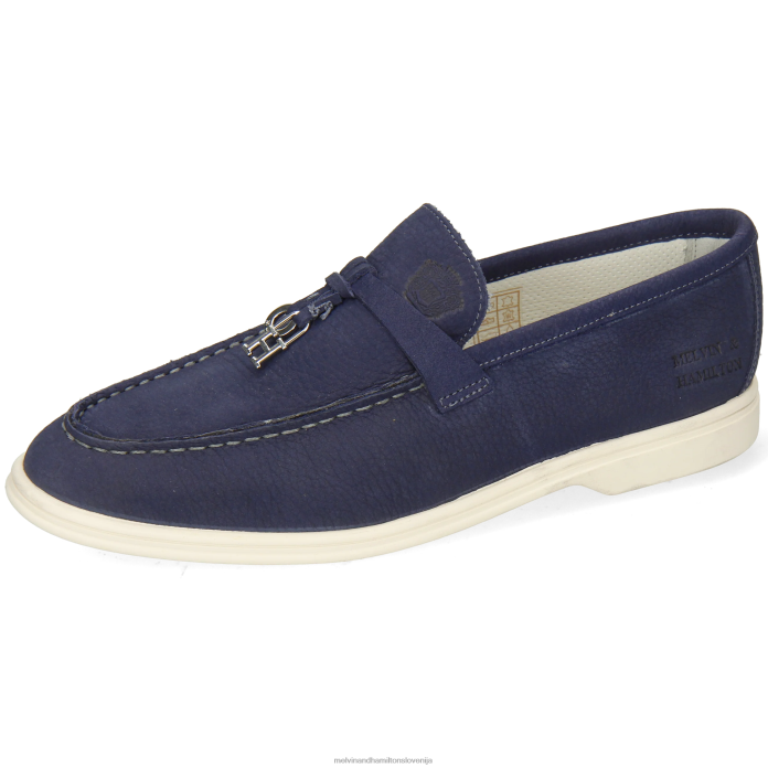 Melvin & Hamilton loaferji modra ženske adley 3 FLJ6L1335