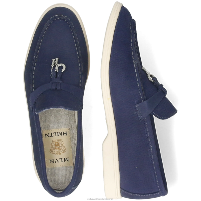Melvin & Hamilton loaferji modra ženske adley 3 FLJ6L1335