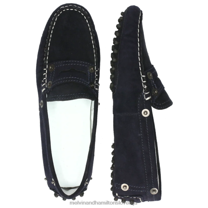 Melvin & Hamilton loaferji modra ženske caroline 1 FLJ6L1436