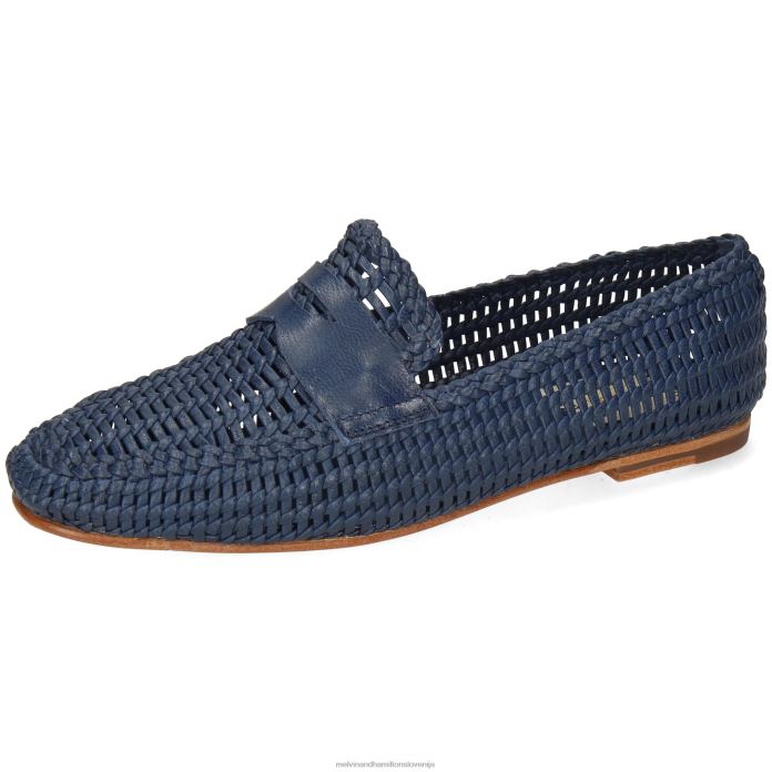 Melvin & Hamilton loaferji modra ženske mandy 4 FLJ6L1471