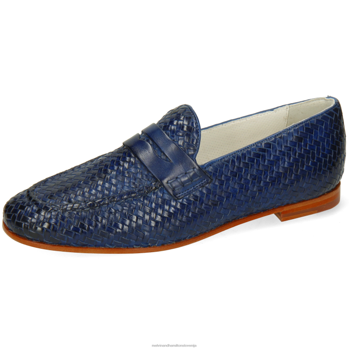 Melvin & Hamilton loaferji modra ženske scarlett 52 FLJ6L1402