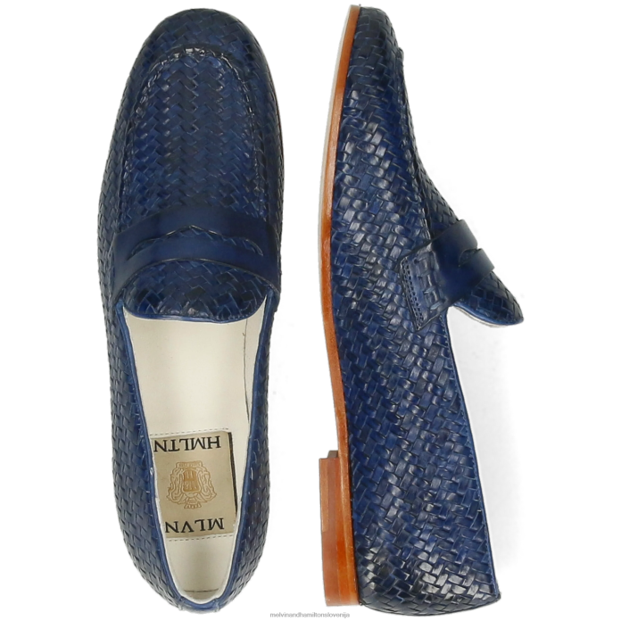 Melvin & Hamilton loaferji modra ženske scarlett 52 FLJ6L1402