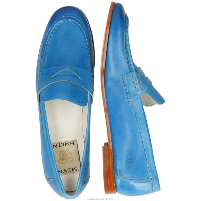 Melvin & Hamilton loaferji modra ženske scarlett 70 FLJ6L1363