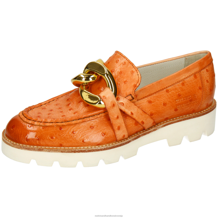 Melvin & Hamilton loaferji oranžna ženske žad 32 FLJ6L1403