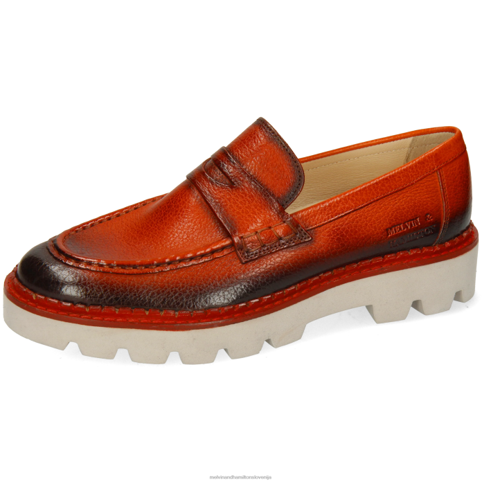 Melvin & Hamilton loaferji oranžna ženske žad 6 FLJ6L1394