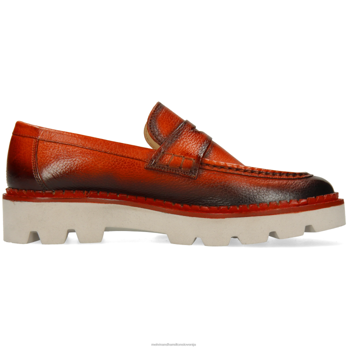 Melvin & Hamilton loaferji oranžna ženske žad 6 FLJ6L1394
