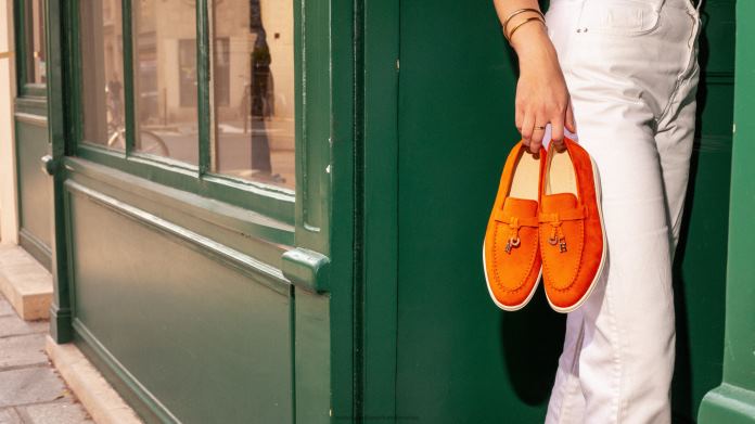 Melvin & Hamilton loaferji oranžna ženske adley 3 FLJ6L1303