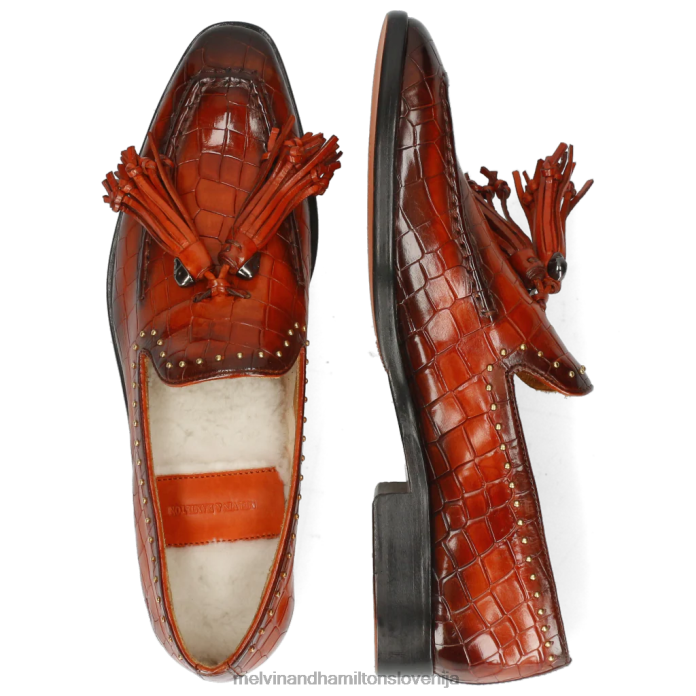 Melvin & Hamilton loaferji oranžna ženske emma 11 FLJ6L1420