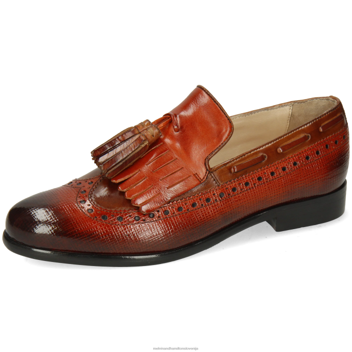 Melvin & Hamilton loaferji oranžna ženske selina 3 FLJ6L1397