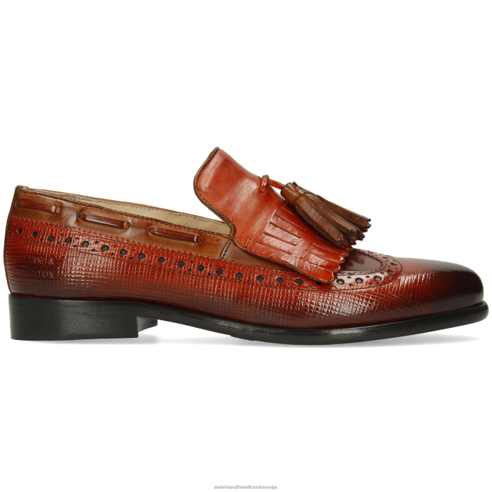 Melvin & Hamilton loaferji oranžna ženske selina 3 FLJ6L1397