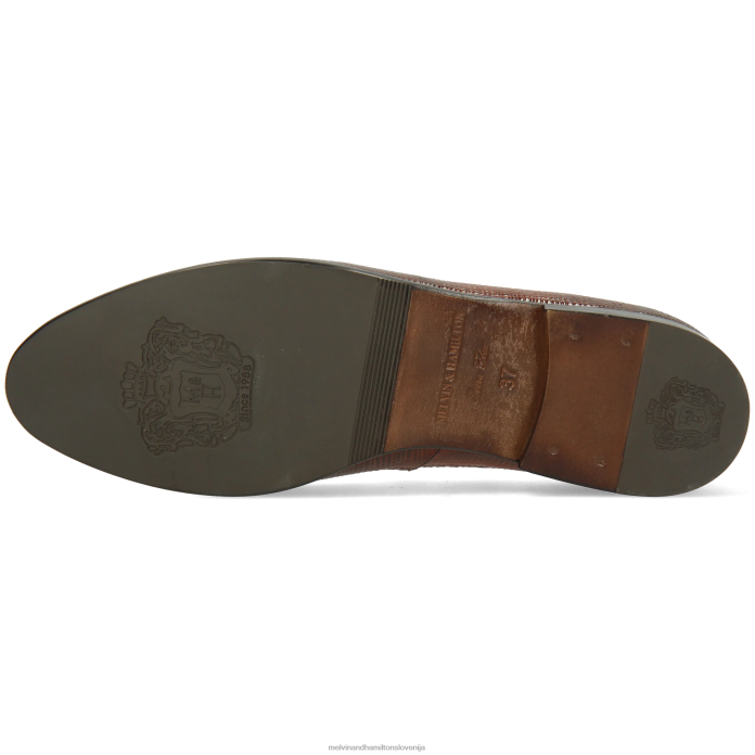 Melvin & Hamilton loaferji oranžna ženske selina 3 FLJ6L1397