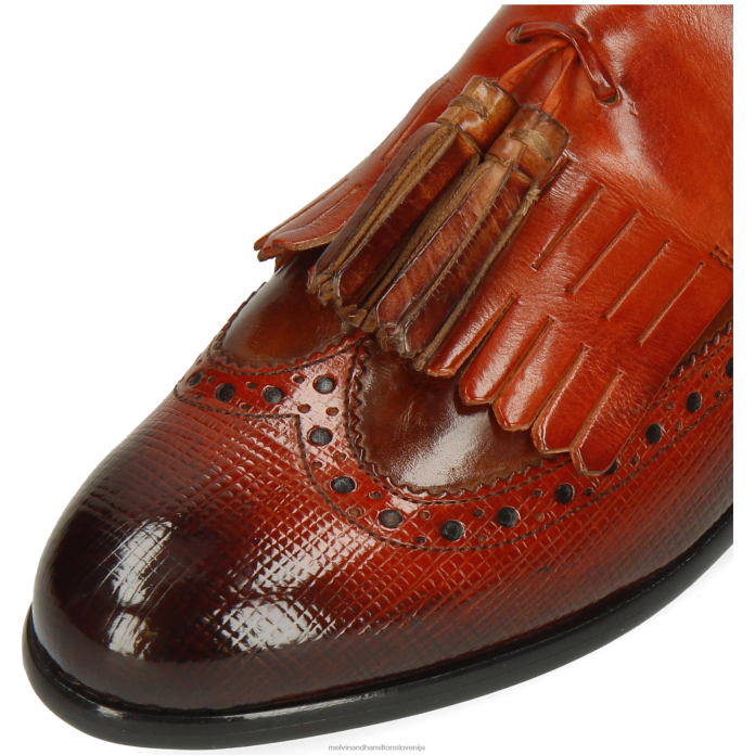 Melvin & Hamilton loaferji oranžna ženske selina 3 FLJ6L1397